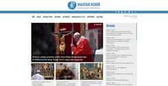 a Magyar Kurír honlapjának nézőképe